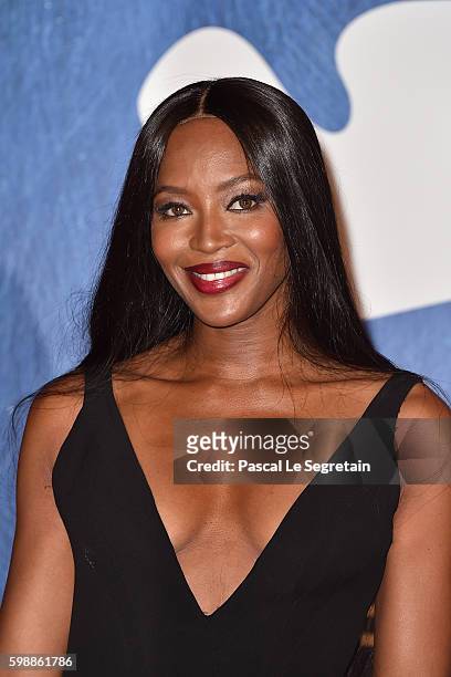 Naomi Campbell attends the premiere of 'Franca: Chaos And Creation' during the 73rd Venice Film Festival at Sala Giardino on September 2, 2016 in...