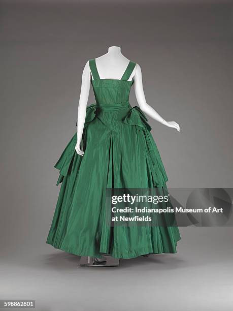 Evening dress by French artist Christian Dior, 1954. Gift of Mrs. Clemens W. Herman.