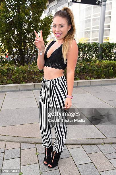 Bianca Heinicke attends the 'Glossycon' on September 3, 2016 in Berlin, Germany.