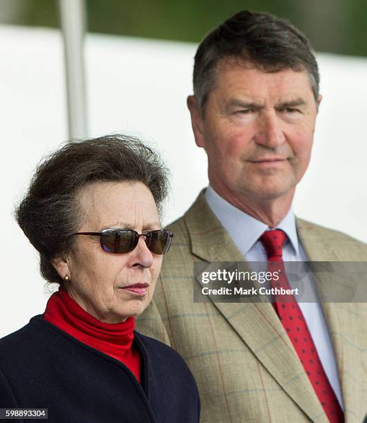 Timothy Laurence and Princess Anne, Princess Royal attend The 2016 Braemar Highland Gathering on September 3, 2016 in Braemar, Scotland.