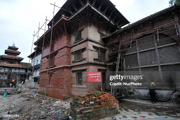 Gradually the reconstruction of Historical Monuments around Basantapur Durbar Square finish for upcoming Indra Jatra Festival at Basantapur Durbar...