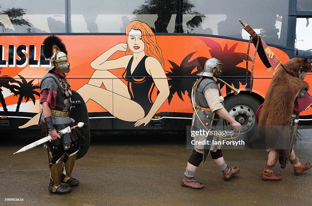 Enthusiasts Re-enact Roman Times At Hadrian's Wall