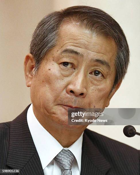 Japan - Nomura Holdings Inc. Chief Executive Officer Kenichi Watanabe holds a press conference in Tokyo on June 29, 2012. Nomura Holdings said it...
