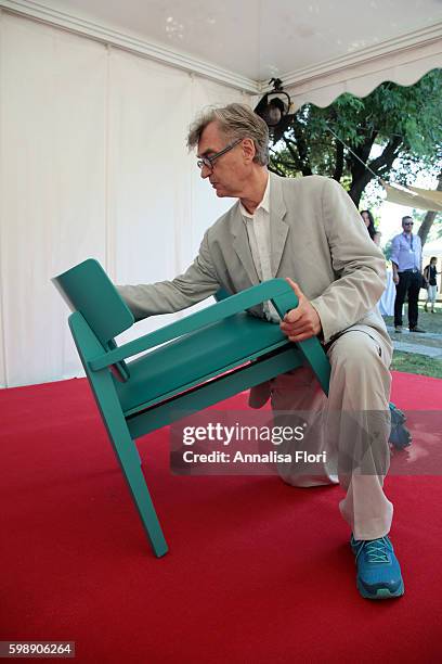 Director Wim Wenders attends a press junket for 'Les Beaux Jours D'Aranjuez' during the 73rd Venice Film Festival at on September 01, 2016 in Venice,...