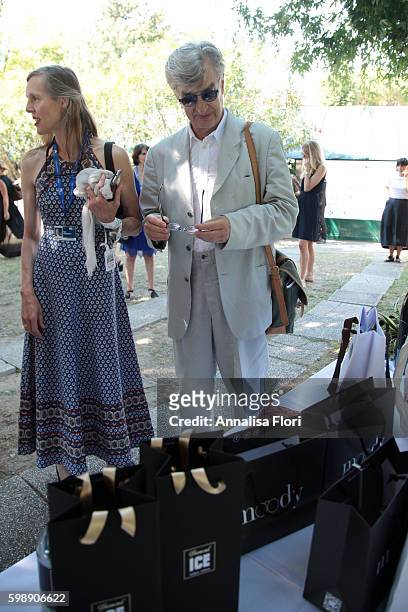 Director Wim Wenders attends a press junket for 'Les Beaux Jours D'Aranjuez' during the 73rd Venice Film Festival at on September 01, 2016 in Venice,...