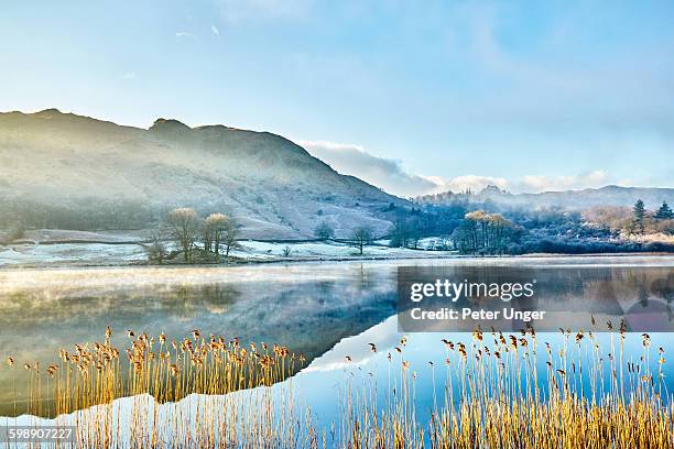 english lake district in winter,england - lake district stock-fotos und bilder