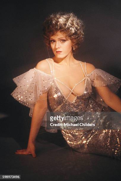 American actress Bernadette Peters on the set of Musical Pennies from Heaven by director and producer Herbert Ross.