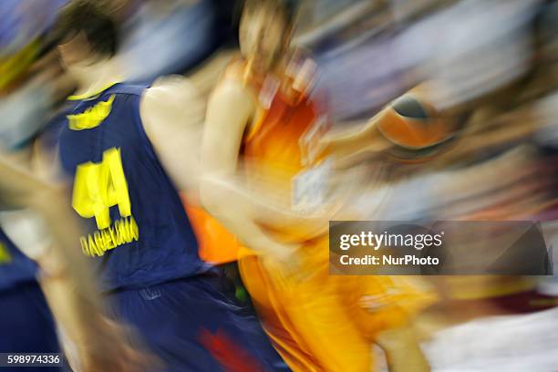 Apr. Ante Tomic in the second match of the quarterfinals of the Euroleague basketball match between FC Barcelona and Galatasaray, played at the Palau...