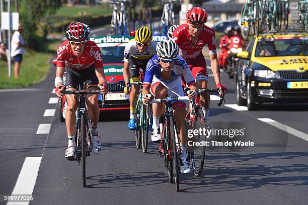 71st Tour of Spain 2016 / Stage 14 Bart DE CLERCQ / Kenny ELISSONDE / Egor SILIN / George BENNETT / Urdax Dantxarinea - Col d' Aubisque Gourette...