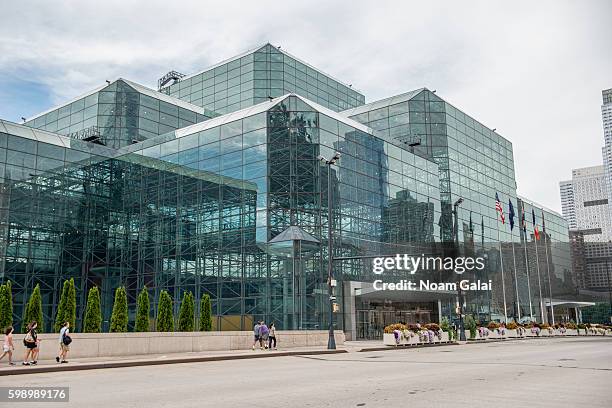 View outside The Jacob K. Javits Convention Center on September 3, 2016 in New York City.