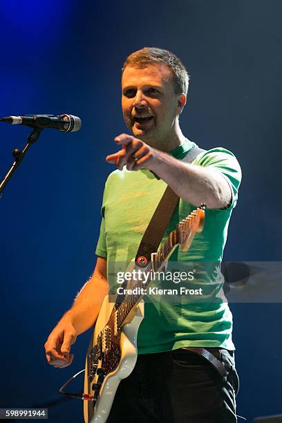 Paul Noonan of Bell X1 performs at electric Picnic at Stradbally Hall Estate on September 3, 2016 in Dublin, Ireland.