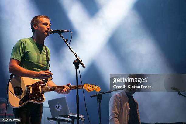 Paul Noonan and David Geraghty of Bell X1 performs at electric Picnic at Stradbally Hall Estate on September 3, 2016 in Dublin, Ireland.