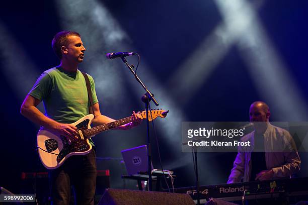 Paul Noonan and David Geraghty of Bell X1 performs at electric Picnic at Stradbally Hall Estate on September 3, 2016 in Dublin, Ireland.