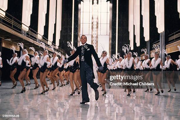 American actor, screenwriter and producer Steve Martin on the set of Musical Pennies from Heaven by director and producer Herbert Ross.