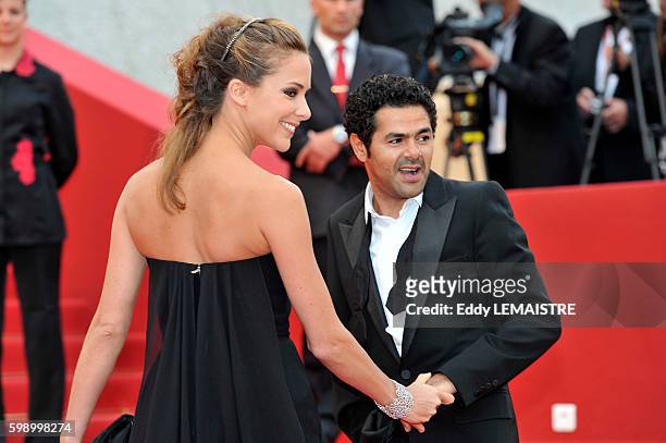 Melissa Theuriau and Jamel Debbouze at the premiere of ?Outside the Law? during the 63rd Cannes International Film Festival.