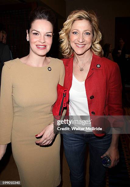 Tammy Blanchard & Edie Falco attending the 65th Annual Tony Awards Meet The Nominees Press Reception at the Millennium Hotel in New York City.