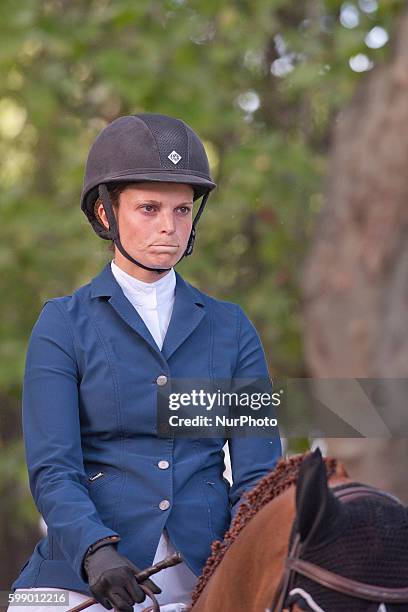 Athina Onassis De Miranda during the equestrian circuit, 104 Concurso de Saltos Hípicos Internacional 5* Madrid Longines Global Champions Tour.