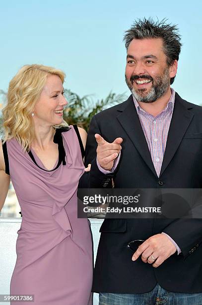 Naomi Watts and Jez Butterworth at the photo call for ?Fair Game? during the 63rd Cannes International Film Festival.