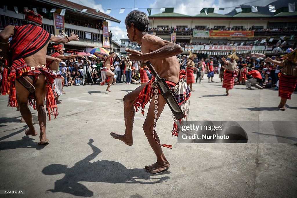 Ifugao Rice Rituals Ifugao tribesmen perform a ritual dance during the Imbayah festival ...