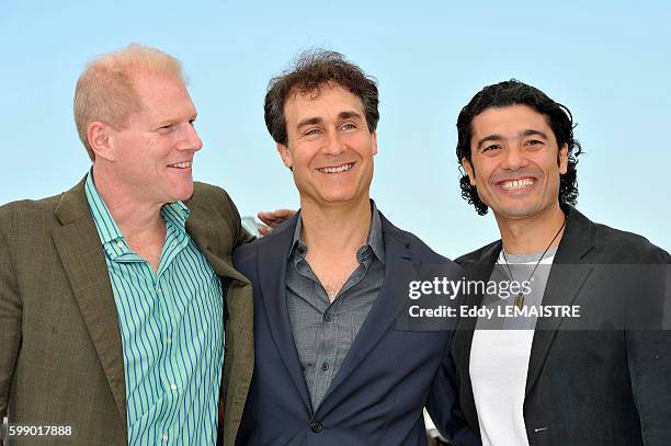 Noah Emmerich, Doug Liman and Khaled Nabawy at the photo call for ?Fair Game? during the 63rd Cannes International Film Festival.