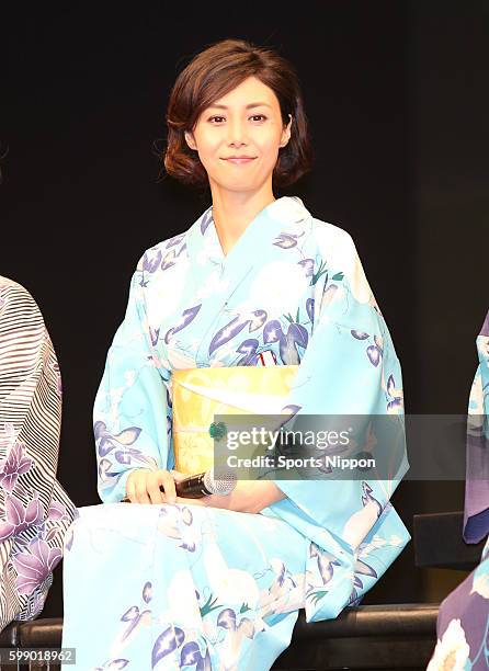 Actress Nanako Matsushima attends press conference of the 'When Marnie Was There' on July 2, 2014 in Tokyo, Japan.