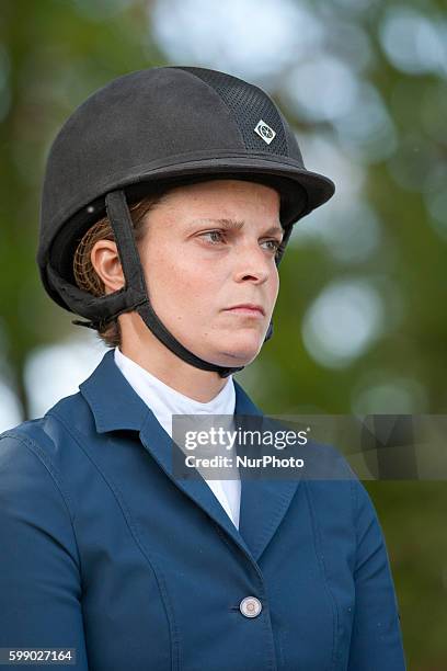 Athina Onassis De Miranda during the equestrian circuit, 104 Concurso de Saltos Hípicos Internacional 5* Madrid Longines Global Champions Tour.