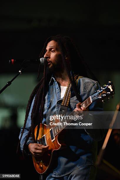 Julian Marley performs for fans at Riot Fest at the National Western Complex on September 3, 2016 in Denver, Colorado.