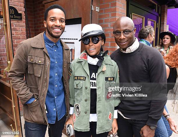Actor Andre Holland, actress and singer Janelle Monae and director Barry Jenkins attend the Telluride Film Festival 2016 on September 3, 2016 in...