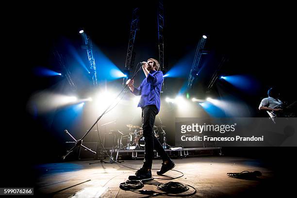 Rou Reynolds of Enter shikari at Home Festival on September 3, 2016 in Treviso, Italy.