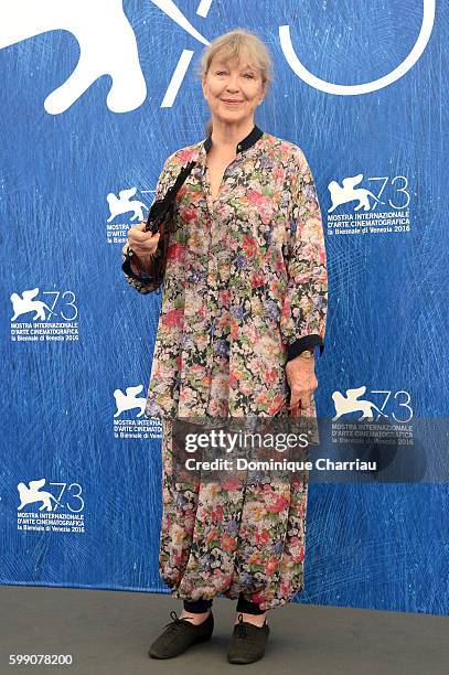 Actress Marina Vlady attends a photocall for 'Spira Mirabiliss' during the 73rd Venice Film Festival at on September 4, 2016 in Venice, Italy.