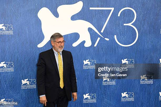 Director John Landis attends the photocall of 'An American Werewolf in London' during the 73rd Venice Film Festival at Sala Darsena on September 4,...