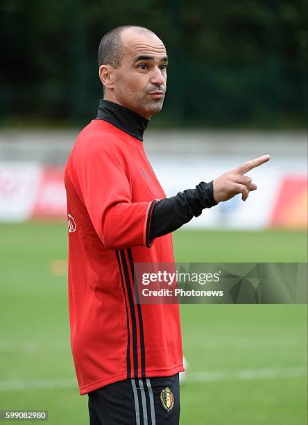 Roberto Martinez head coach of Belgian Team during a training session before the International Qualifying Match group H for the FIFA World Cup 2018...