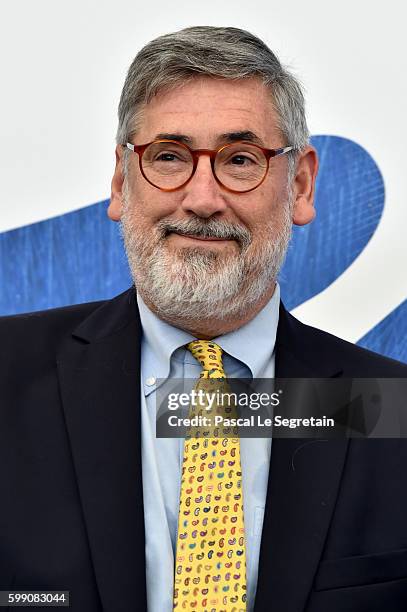 Director John Landis attends the photocall of 'An American Werewolf in London' during the 73rd Venice Film Festival at Sala Darsena on September 4,...