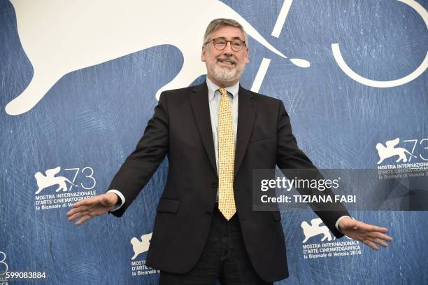 Director John Landis attends the photocall of the movie "An American Werewolf In London" presented in the selection "Venice Classics" at the 73rd...