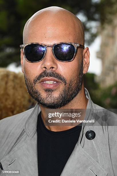 Marco D'Amore poses after the Kineo Diamanti Award press conference during the 73rd Venice Film Festival at on September 4, 2016 in Venice, Italy.