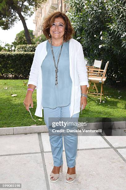 Laura Delli Colli poses after the Kineo Diamanti Award press conference during the 73rd Venice Film Festival at on September 4, 2016 in Venice, Italy.