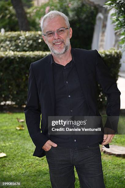 Daniele Luchetti poses after the Kineo Diamanti Award press conference during the 73rd Venice Film Festival at on September 4, 2016 in Venice, Italy.