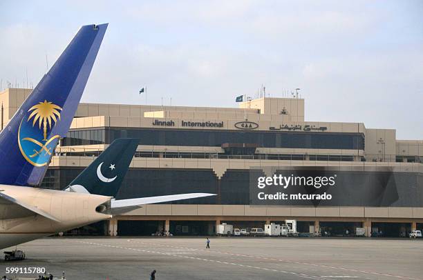jinnah international airport, karachi, pakistan - jinnah international airport stock pictures, royalty-free photos & images