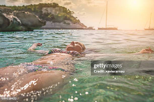 relaxing at holidays - menorca stockfoto's en -beelden