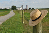 Amish straw hat in Lancaster Pennsylvania