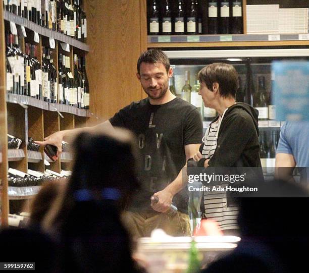 Carol McGiffin and Mark Cassidy are pictured enjoying a night out on August 26, 2016 in London, England.