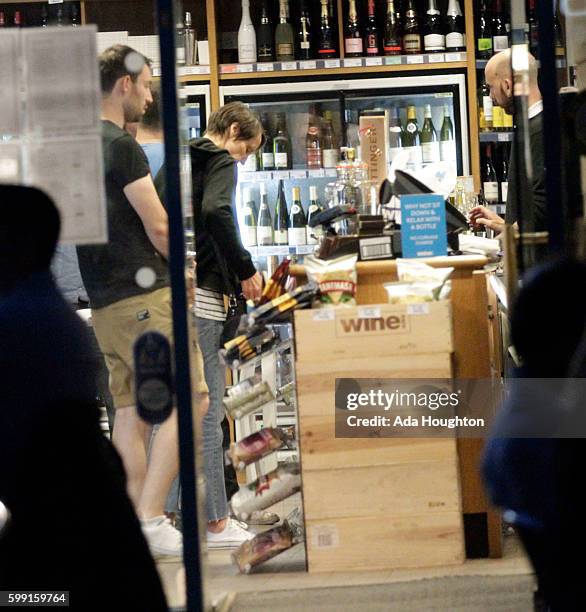 Carol McGiffin and Mark Cassidy are pictured enjoying a night out on August 26, 2016 in London, England.