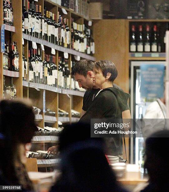 Carol McGiffin and Mark Cassidy are pictured enjoying a night out on August 26, 2016 in London, England.