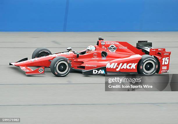 Rahal Letterman Lanigan Racing Mi-Jack Honda driver Graham Rahal in his Mi-Jack Honda during the MAVTV 500 held at the Auto Club Speedway in Fontana,...