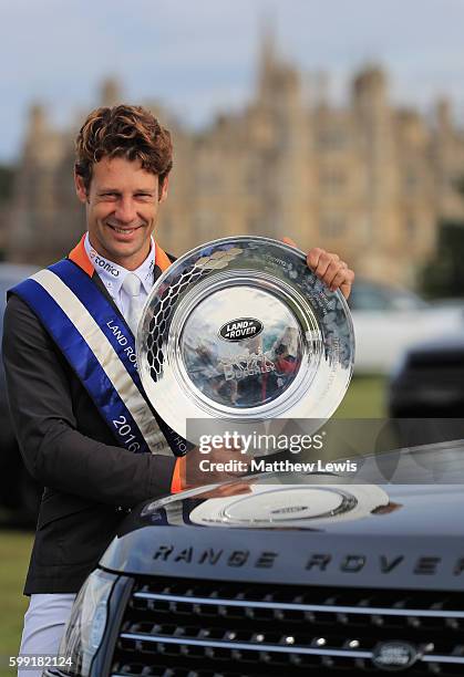 Christopher Burton of Australia pictured after winning The Land Rover Burghley Horse Trials 2016 on September 4, 2015 in Stamford, England.