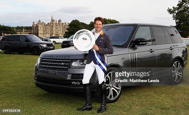 Christopher Burton of Australia pictured after winning The Land Rover Burghley Horse Trials 2016 on September 4, 2015 in Stamford, England.
