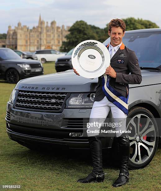 Christopher Burton of Australia pictured after winning The Land Rover Burghley Horse Trials 2016 on September 4, 2015 in Stamford, England.