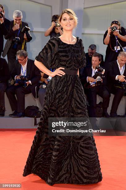 Actress Paola Cortellesi attends the Kineo Diamanti Award Ceremony during the 73rd Venice Film Festival on September 4, 2016 in Venice, Italy.