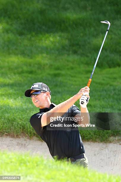 Hunter Mahan during the second round of the Travelers Championship at TPC River Highlands in Cromwell, CT.