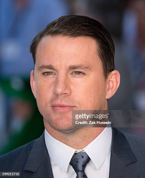 Channing Tatum arriving at the European Premiere of Magic Mike XXL in Leicester Square, London.